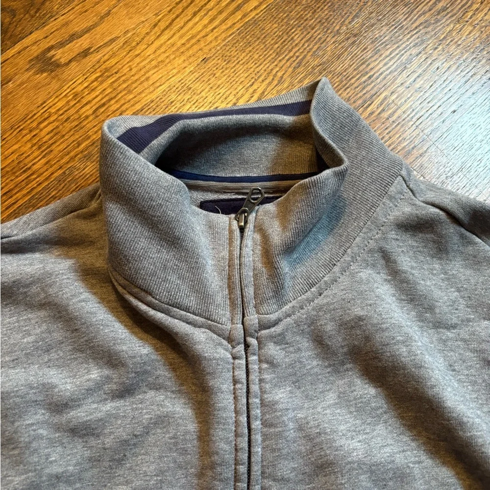 J. Crew Men's Zip Up Gray Sweater